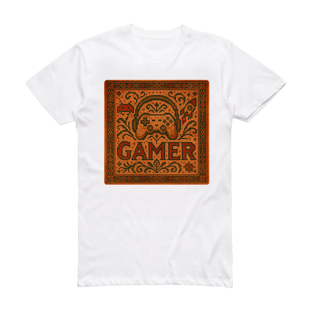 تیشرت سفید گیمر - پرشین آرت