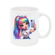 ماگ فانتزی طرح سلفی گرل