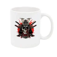 ماگ اسکلت سامورایی طرح 2