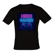 خرید تیشرت گیمینگ هیرو گیم طرح نئونی