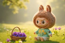 لبوبو پسرانه از شخصیت محبوب Labubu برای طرفدارانش