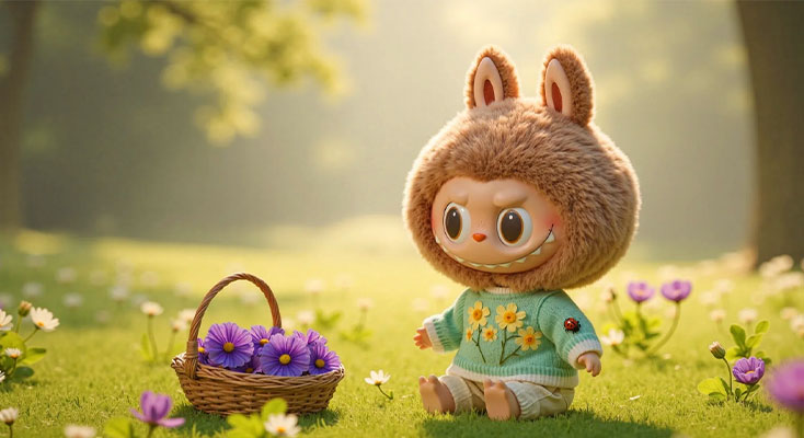 لبوبو پسرانه از شخصیت محبوب Labubu برای طرفدارانش