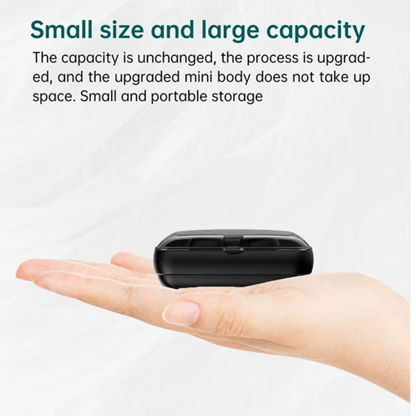 M19-Earbuds-Newest-headset (2) هدفون بلوتوثی M19 Newest با محفظه شارژ ۳۵۰۰ میلیآمپر ساعت