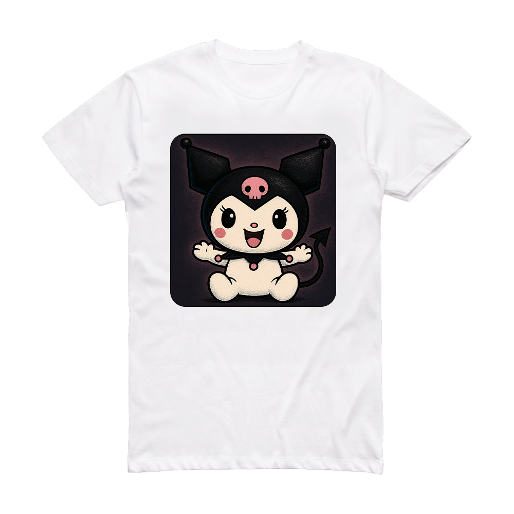 تیشرت کرومی با طراحی کیوت و جزئیات دقیق