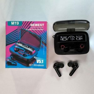 محفظه شارژ LED دار هدفون M19 Newest با ظرفیت 3500mAh – دیو گیم