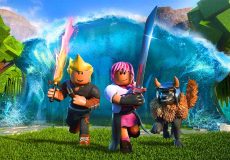 معرفی تیشرت روبلاکس سفید طرح کاراکتر 2