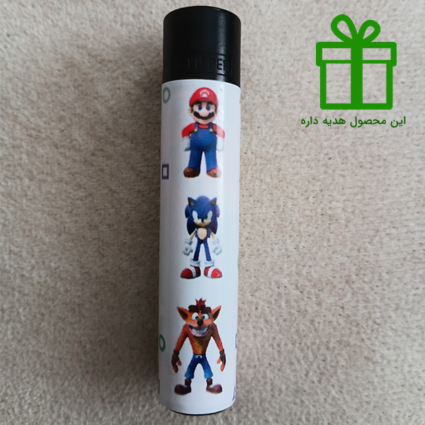 Mario-Sonic-Crash-m1 فندک گیمینگ ماریو سونیک کرش